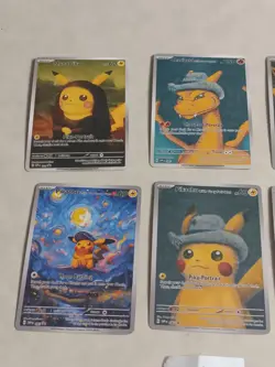 6 Pokemon x Van Gogh Black Star Promo ACG Art Card - read description - Image 2