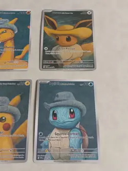6 Pokemon x Van Gogh Black Star Promo ACG Art Card - read description - Image 3