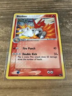 BLAZIKEN 1/17 POP Series 1 HOLO rare promo Pokemon TCG card VLP - Image 2