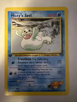 Pokemon TCG Misty's Seel Gym Challenge 1st Edition Common Card - Image 1