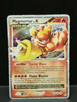 Magmortar LV.X Holo Card 123/123 Mysterious Treasures Series - Image 1