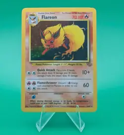 Flareon 3/64 Jungle Unlimited Holo Pokemon Card - Image 1