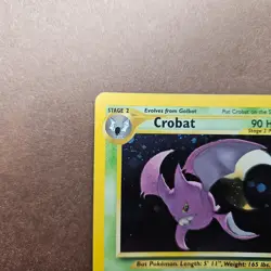Crobat 4/64 w/ Double Holo Error - Pokemon Neo Revelation Rare Card - LP - Image 2