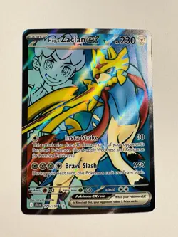 Pokemon TCG Journey Together Hop's Zacian EX Full Art Card 176/159 - Image 1