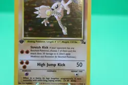 Pokemon Tcg WotC 1st Edition Fossil Rare Holo Hitmonlee 7/62 Foil Card - NM - Image 3