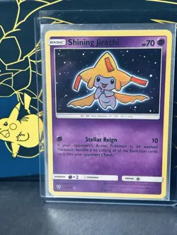 Shining Jirachi 42/73 Shining Legends Holo Rare Card Near Mint NM Condition - Image 1