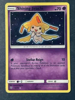 Shining Jirachi 42/73 Shining Legends Holo Rare Card Near Mint NM Condition - Image 2