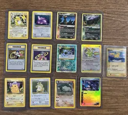 Vintage Rare Pokemon Cards With Holos Some Base Set /E Readers/Series Read Desc - Image 1