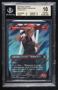 Surge Foil Prompto Argentum Borderless Magic Final Fantasy BGS 10 PRISTINE - Image 1