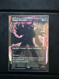 Magic the Gathering - Super Shredder Borderless - #0217 - MYTHIC - TMNT - NM/M - Image 1