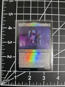 Shredder, Unrelenting TMT 0074 Foil MTG Ninja Turtles NM/M - Image 1