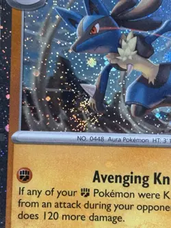 Lucario 114/198 SV1 Base Set Stamped w/ SWIRL Cosmos Holo Promo Pokemon NM - Image 5