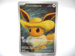 Eevee with Straw Hat Pokemon x Van Gogh Black Star Promo ACG Art Card - NM - Image 1