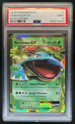2016 Pokemon XY Evolutions Venusaur Holo #1/108 PSA 9 - Image 1