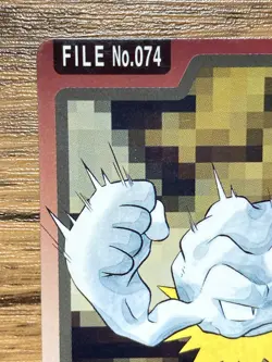 Pokemon Carddass Card Geodude File No.74 Bandai Pocket Monsters 1997 Japan - Image 3