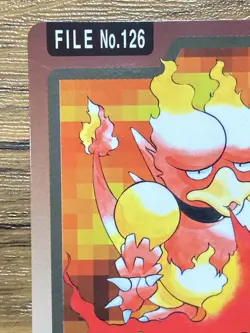 Pokemon Carddass Card Magmar File No.126 Bandai Pocket Monsters 1997 - Image 3