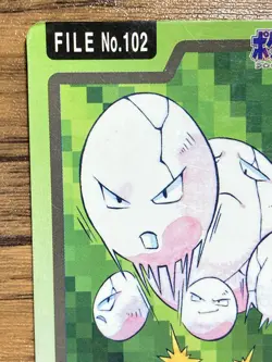 Pokemon Carddass Card Exeggcute File No.102 Bandai Pocket Monsters 1997 Japan - Image 3