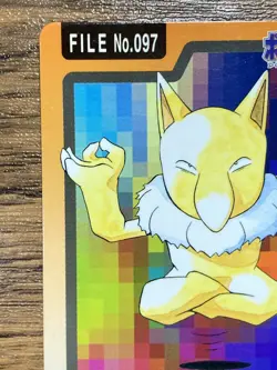 Pokemon Carddass Card Hypno File No.97 Bandai Pocket Monsters 1997 Japan - Image 3