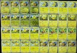 2025 Pokemon TCG S-Chinese 151C Pikachu Ball Reverse Holo C Common Lot*32 NE40 - Image 1
