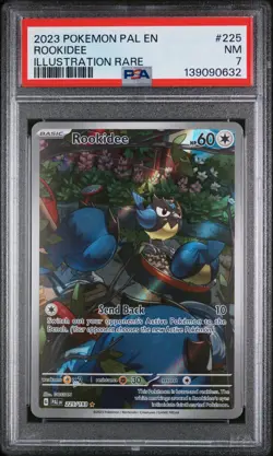 2023 POKEMON PAL EN-PALDEA EVOLVED ILLUSTRATION RARE #225 ROOKIDEE PSA 7 - Image 1