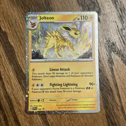 Pokemon TCG Prismatic Evolutions Jolteon SVP 169 COSMOS HOLO PROMO Near Mint - Image 1