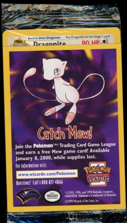1x Sealed DRAGONITE # 5 Black Star Promo WB Movie WOTC Pokemon Card (Purple) - Image 1