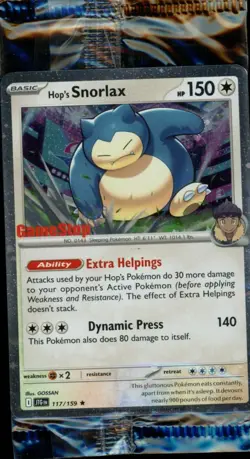 Pokemon Hop's Snorlax GameStop Promo Card 117/159 Journey Together SEALED - Image 1