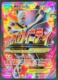 2015 Pokemon XY BREAKthrough Mega Mewtwo Ultra Rare #160/162 JB17 - Image 1