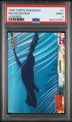 1999 TOPPS POKEMON THE MOVIE EDITION LEGENDS #1 MOVIE EDITION PSA 9 - Image 1