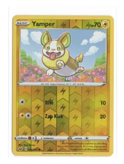 Pokemon Yamper Sword & Shield Base Set 074/202 Reverse Holo TCG 2020 - Image 1