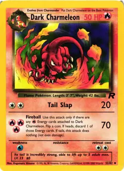 Pokemon TCG Dark Charmeleon Team Rocket 32/82 Regular Unlimited Uncommon VLP - Image 1