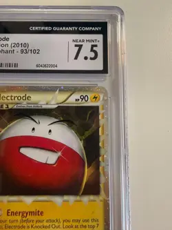 2010 Pokemon Triumphant #93 Electrode Holo CGC 7.5 Near Mint PLUS - Image 3