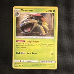 Pokemon Venusaur 3/73 Shining Legends Rare Stage 2 HP160 90 Attack 2017 - Image 1