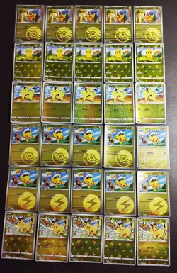 30 Lot Pokemon TCG S-Chinese with 6 different Pikachu. Holo#2 SE58 - Image 1