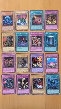 105 unique rare vintage Yugioh cards, 36 1st edition – LP, no duplicates - Image 1