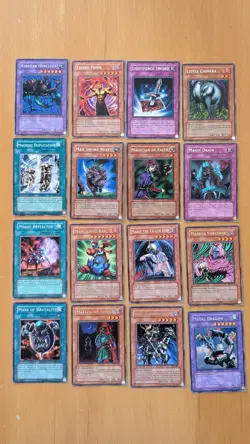 105 unique rare vintage Yugioh cards, 36 1st edition – LP, no duplicates - Image 4