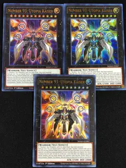 YUGIOH NUMBER 93 UTOPIA KAISER MAMA-EN067 1ST ULTRA X3 NM - Image 1