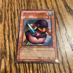 Rare Holo Foil "Penguin Soldier" Yugioh 1996 SDJ-022 CCG - Image 4