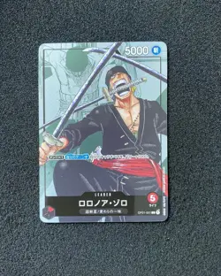 2024 One Piece TCG Japanese 25th Edition OP01-001 L Roronoa Zoro IG93 - Image 1
