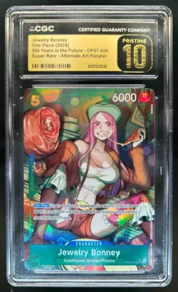2024 One Piece 500 Years Jewelry Bonney Alt Art Super Rare #OP07-026 CGC 10 - Image 1