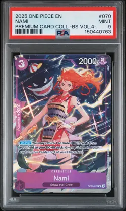 2025 ONE PIECE PREMIUM COLLECTION BEST SELECTION VOL.4 #070 NAMI PSA 9 - Image 1