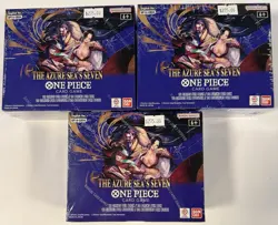 (3) One Piece TCG: The Azure Sea's Seven Booster Boxes (OP-14) Factory Sealed - Image 1