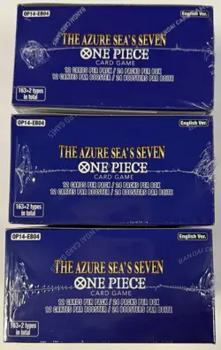 (3) One Piece TCG: The Azure Sea's Seven Booster Boxes (OP-14) Factory Sealed - Image 4