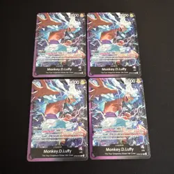 4 One Piece Monkey.D.Luffy (OP09-061) Starter Deck 26: Purple/Black Foil NM - Image 1