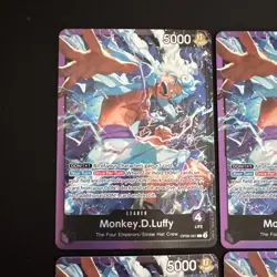 4 One Piece Monkey.D.Luffy (OP09-061) Starter Deck 26: Purple/Black Foil NM - Image 2