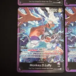4 One Piece Monkey.D.Luffy (OP09-061) Starter Deck 26: Purple/Black Foil NM - Image 4