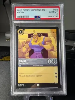 PSA 10 💎 Kronk - Right-Hand Man 183/204 First Chapter 2023 Disney Lorcana #183 - Image 1