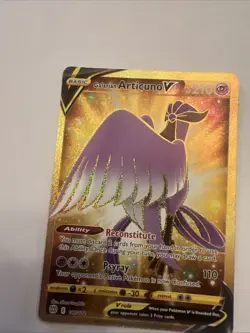 Pokemon TCG Galarian Articuno v 181/172 Brilliant Stars Gold Secret Rare Card - Image 1