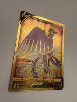 Pokemon TCG Galarian Articuno v 181/172 Brilliant Stars Gold Secret Rare Card - Image 2