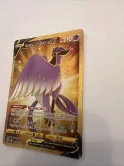 Pokemon TCG Galarian Articuno v 181/172 Brilliant Stars Gold Secret Rare Card - Image 3
